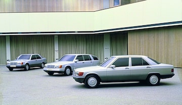 Designschetsen Mercedes-Benz W124 200-/300-serie