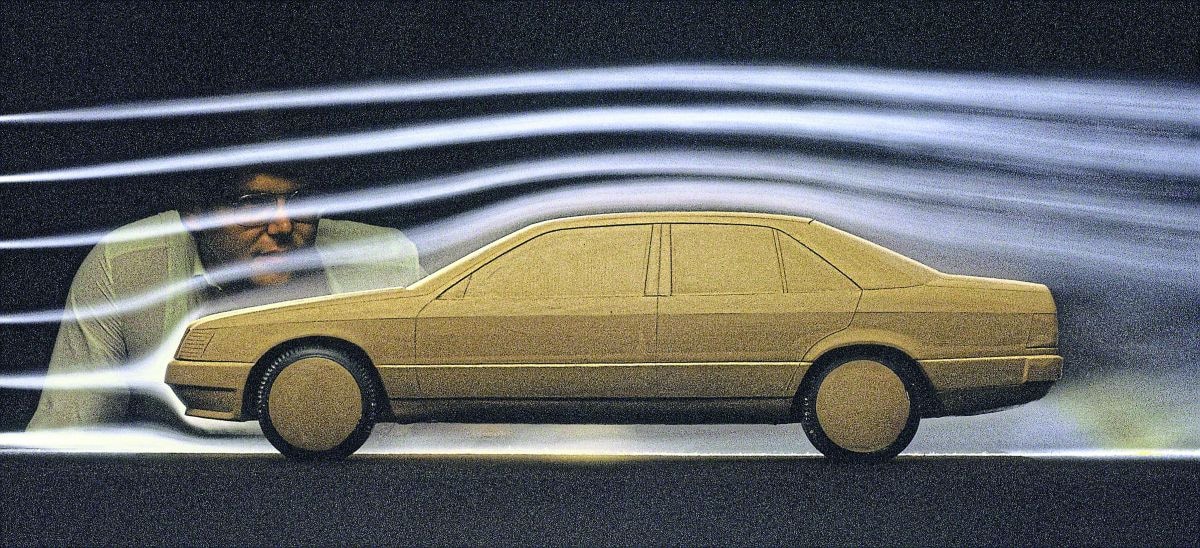 Designschetsen Mercedes-Benz W124 200-/300-serie