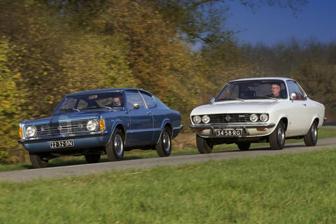 Naast de Capri had Ford nog een concurrent voor de Opel Manta: dubbeltest met Taunus Coupé
