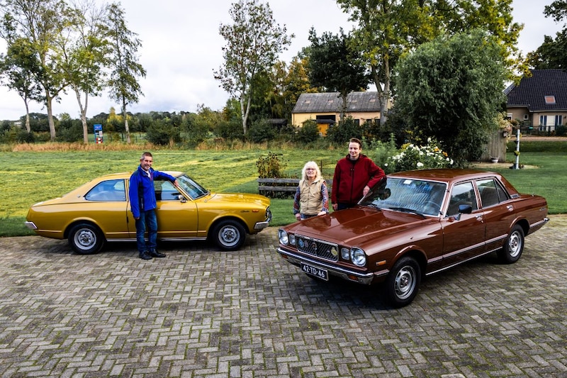 Pieter kreeg een prachtig gerestaureerde Toyota Carina van Cressida-rijdende schoonvader