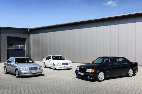 Brute AMG's uit de jaren 90 vind je vooral in Japan waar ze cult zijn maar ook hier stijgen prijzen