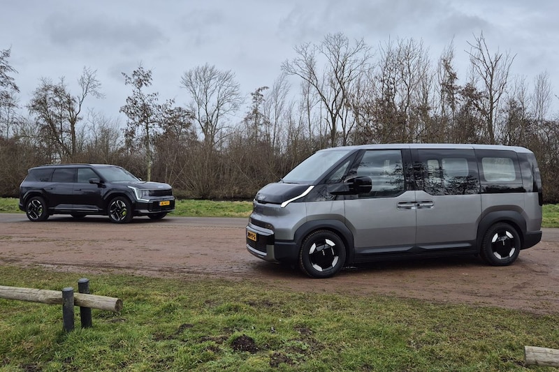 De Kia PV5 is veel ruimer en goedkoper dan de EV9, maar er is nog reden om voor de SUV te kiezen