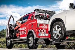 elektrische auto's op bergingsauto, afslepen