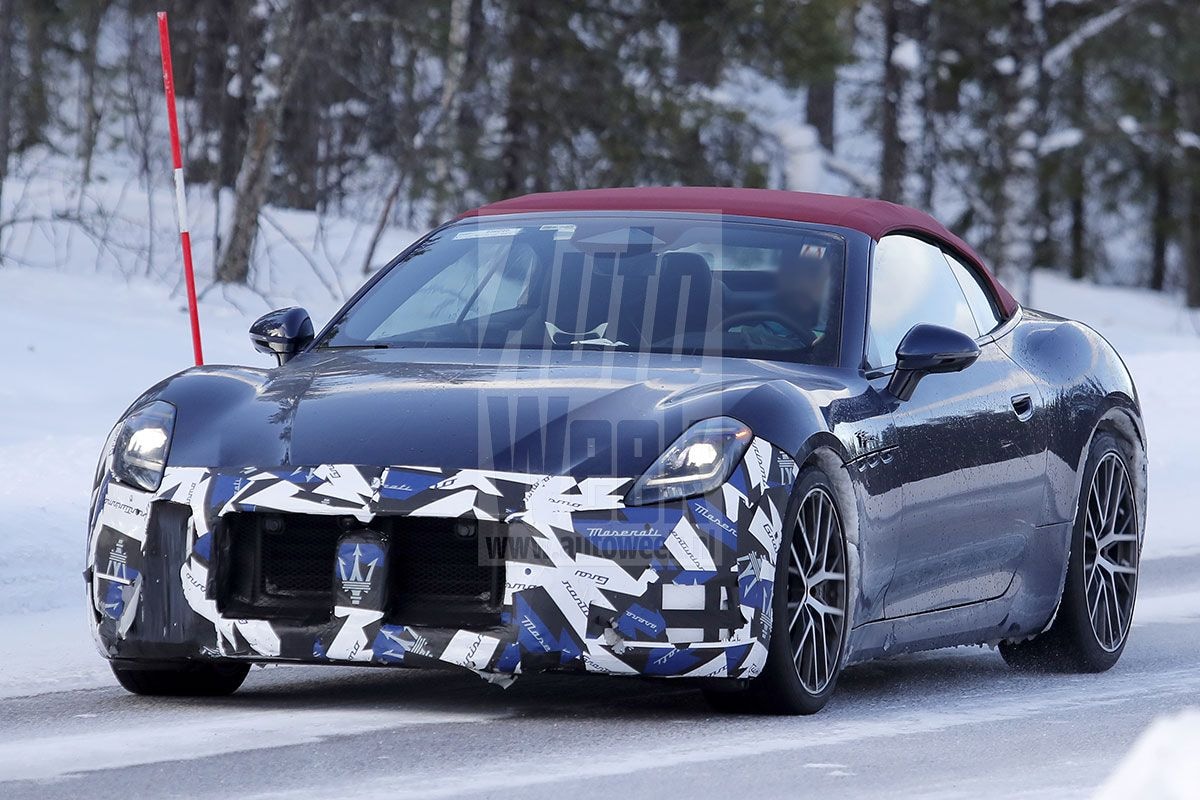 Maserati Granturismo Grancabrio facelift spyshots