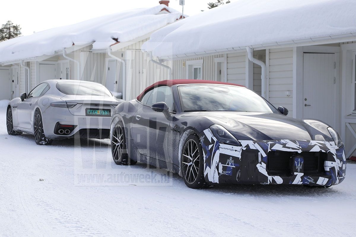 Maserati Granturismo Grancabrio facelift spyshots