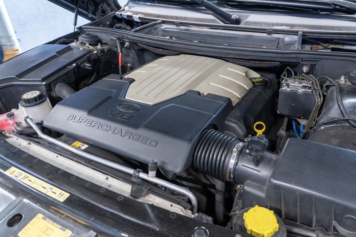 Range Rover op de rollenbank