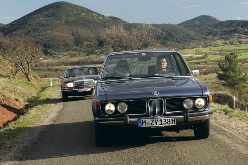 BMW 3.0 Si tegen Mercedes 350 SE