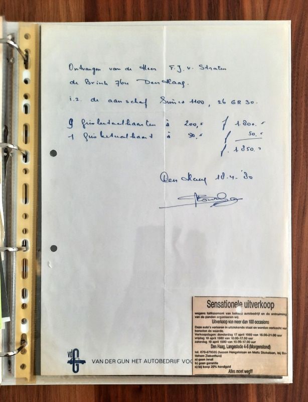 Simca 1100 mijn eerste auto