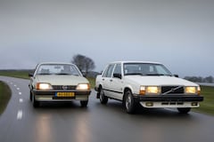 Opel Rekord en Volvo 740 sedans uit jaren 80
