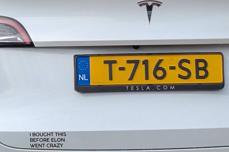 Tesla Elon Musk sticker