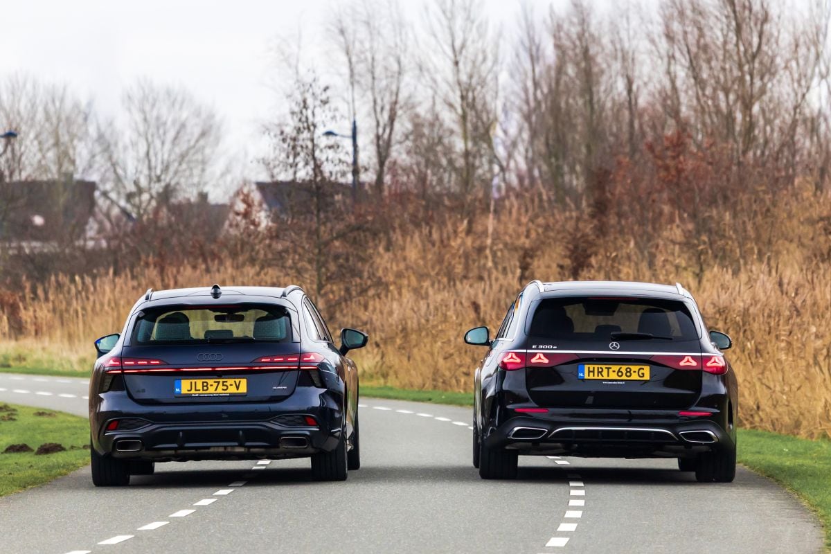 Audi A6 Avant e-Hybrid vs Mercedes E300e Estate