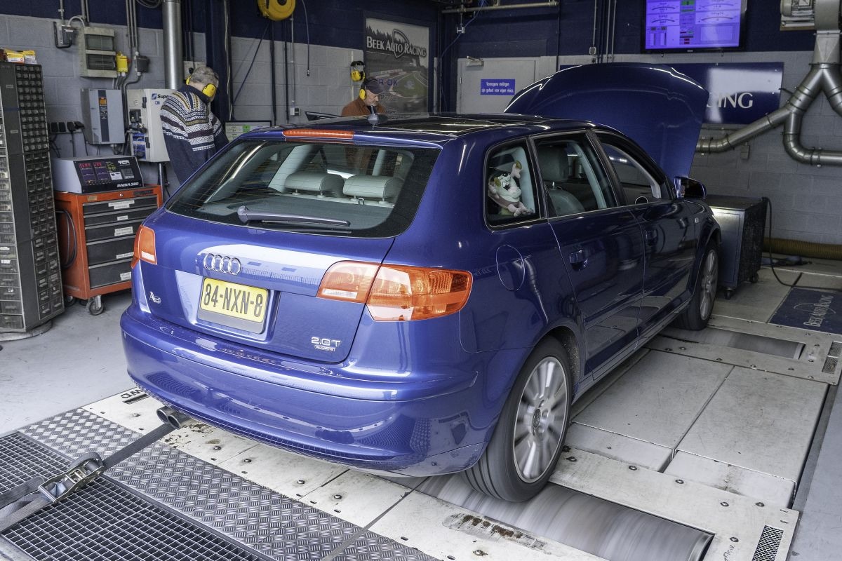 Audi A3 op de rollenbank