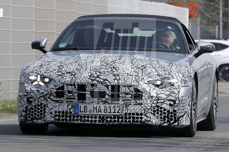 Mercedes-Benz AMG GT en Mercedes-Benz SL spionage spyshots