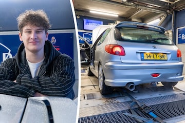 Peugeot 206 GTI op de rollenbank