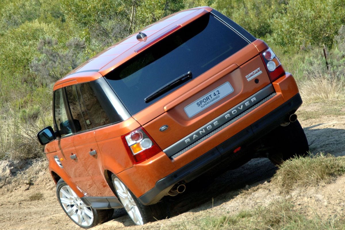 Oranje Range Rover Sport
