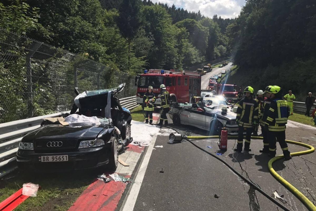 Nordschleife crash ongeval Nurburgring