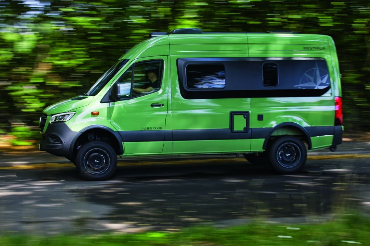 James Cook camper op basis Mercedes Sprinter