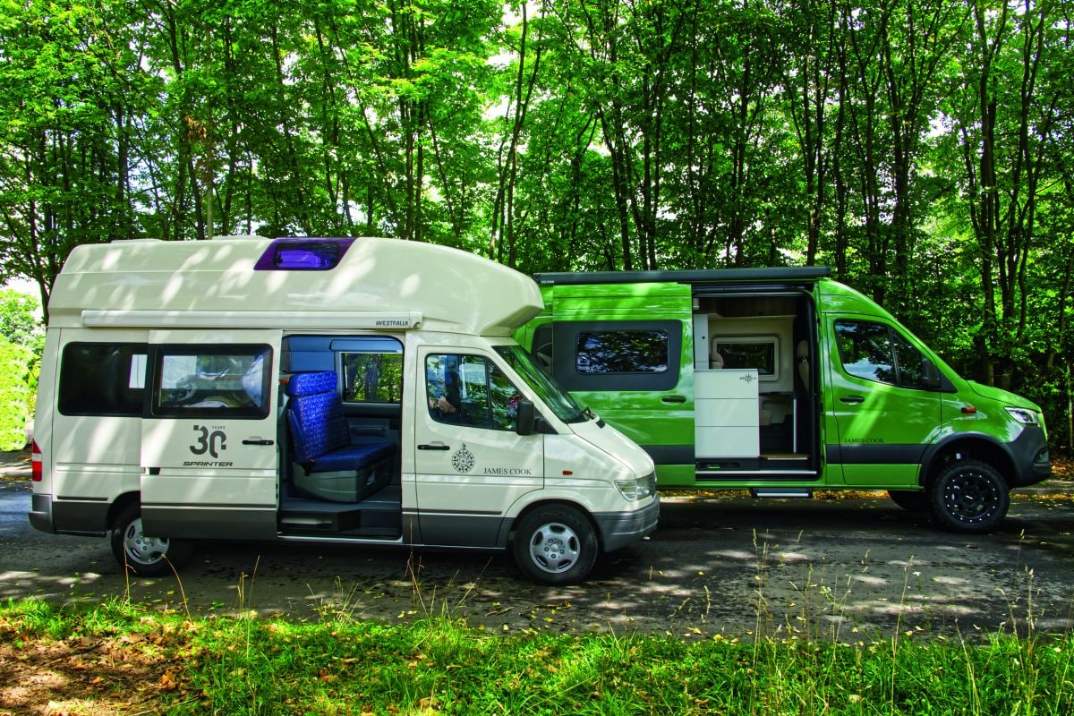 James Cook camper op basis Mercedes Sprinter