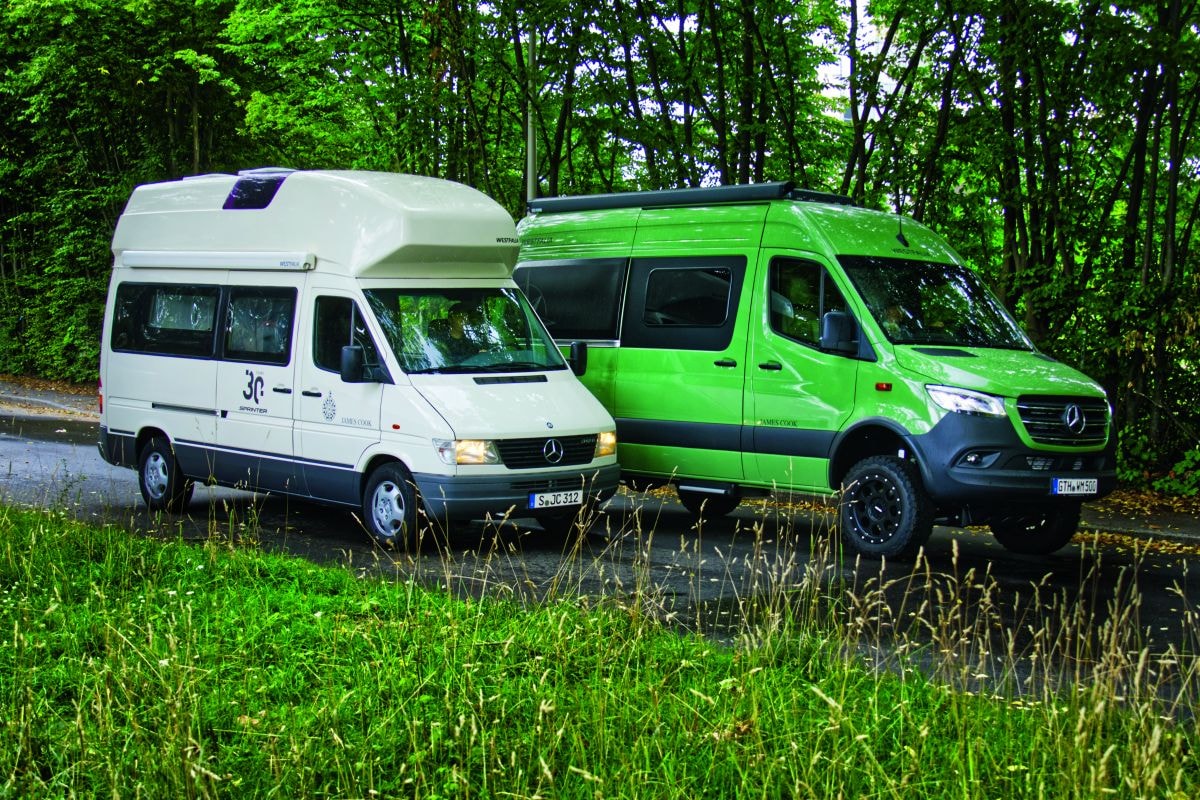 James Cook camper op basis Mercedes Sprinter