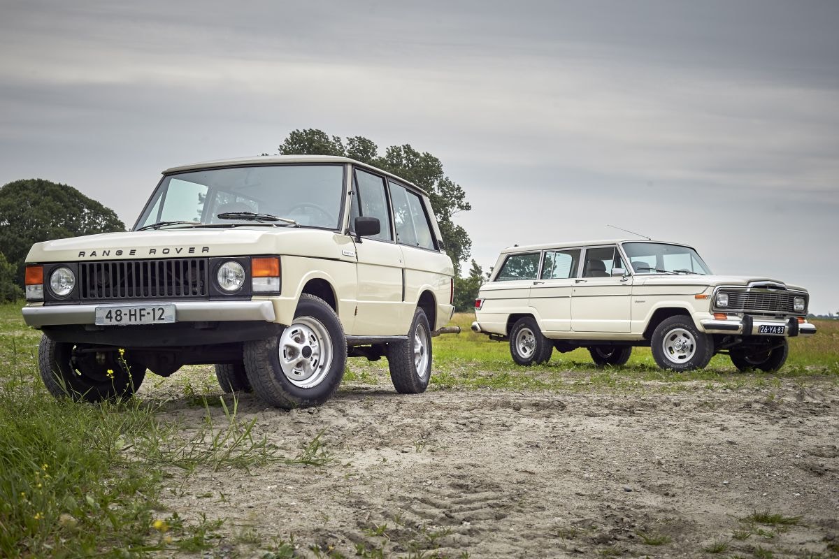 Range Rover en Jeep Wagoneer klassieke SUV's