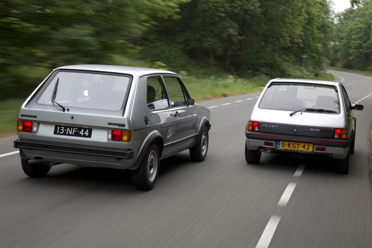Volkswagen Golf I GTI vs Peugeot 205 GTI