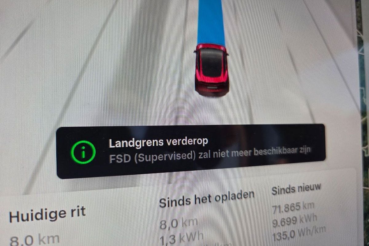 Tesla FSD landsgrens