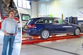 Mercedes C220d in klokje rond