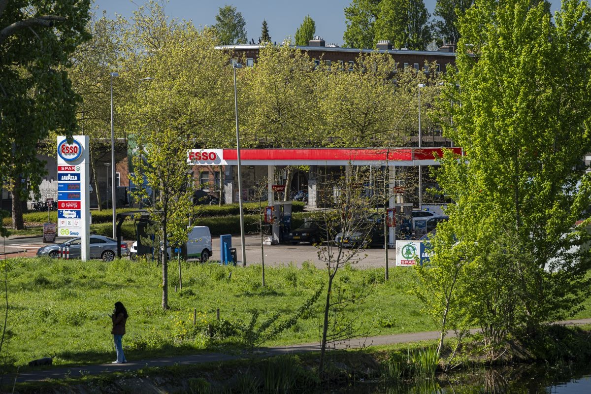 Tankstation, benzine, tanken, brandstof