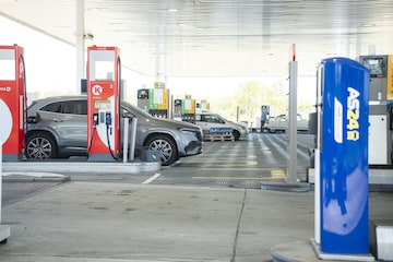Tankstation, benzine, tanken, brandstof