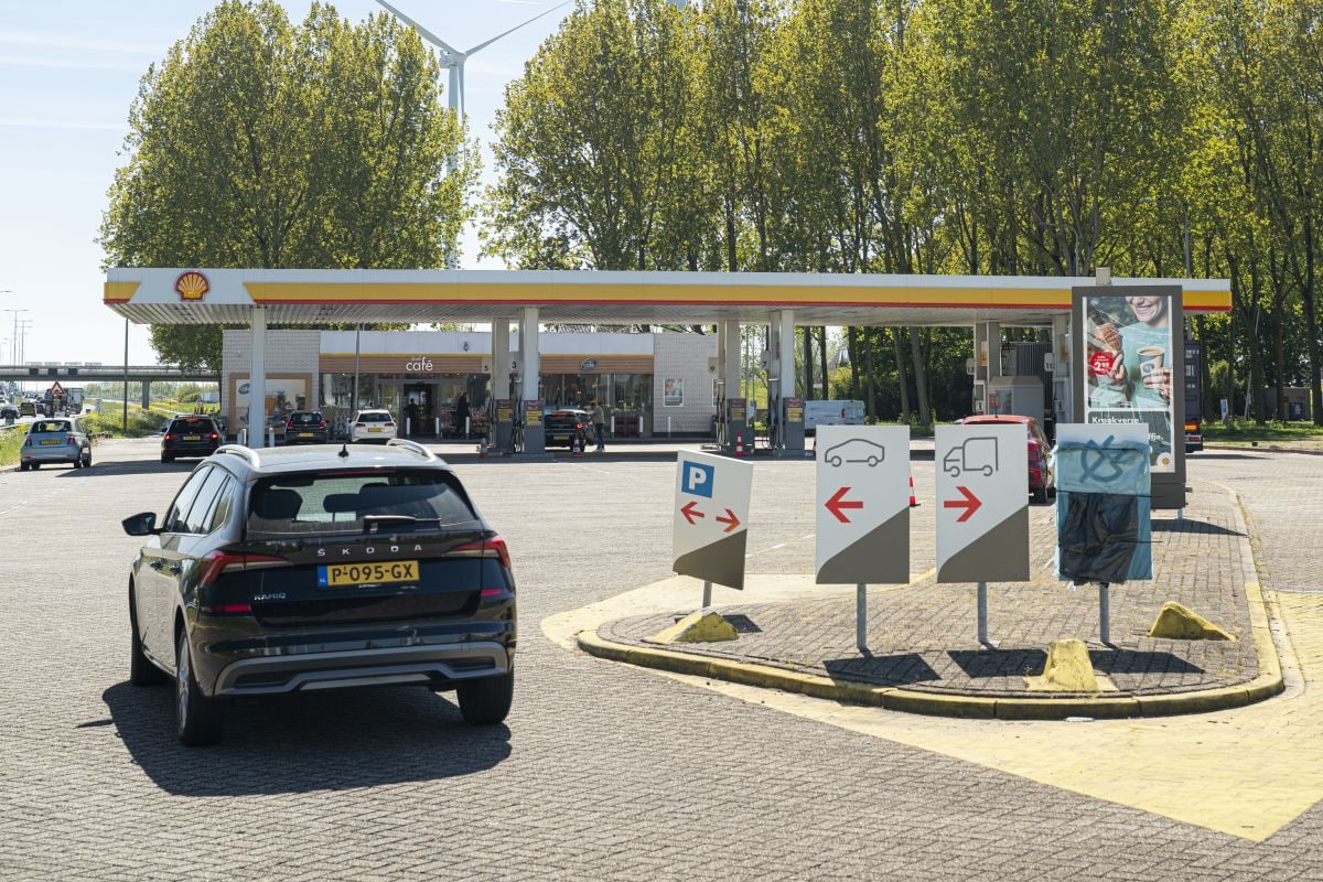 Tankstation, benzine, tanken, brandstof