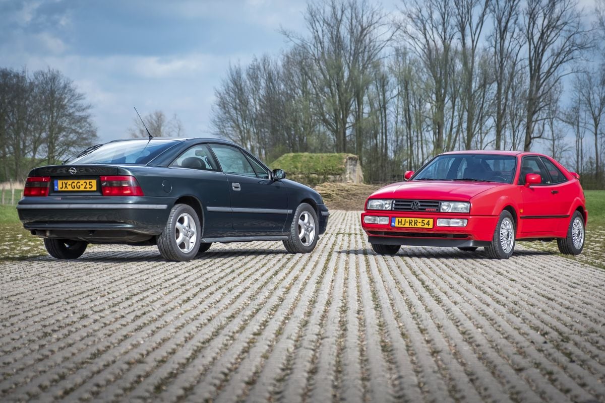 Volkswagen Corrado en Opel Calibra klassieke coupés