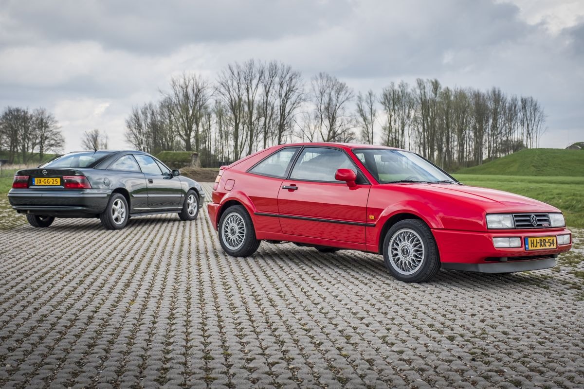 Volkswagen Corrado en Opel Calibra klassieke coupés