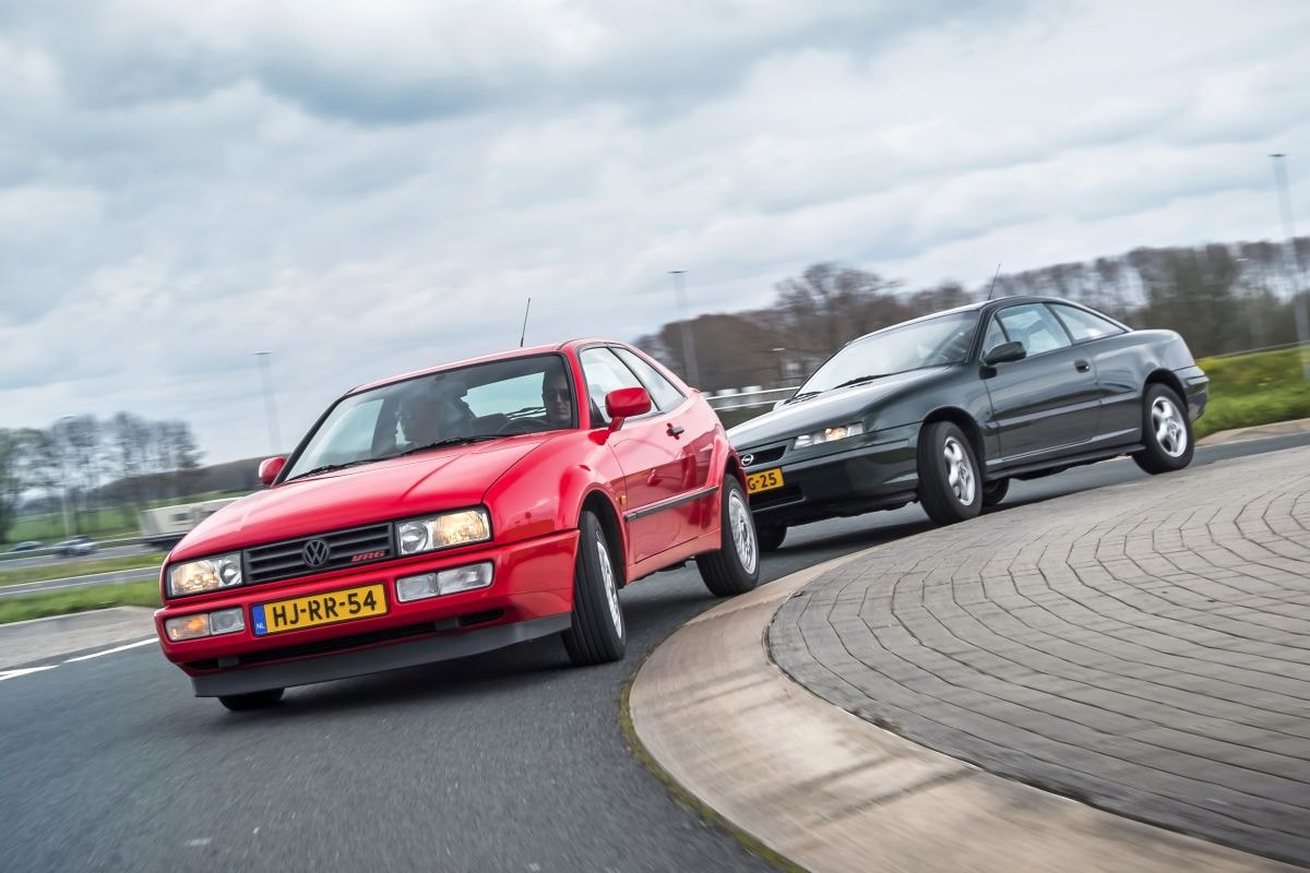 Volkswagen Corrado en Opel Calibra klassieke coupés