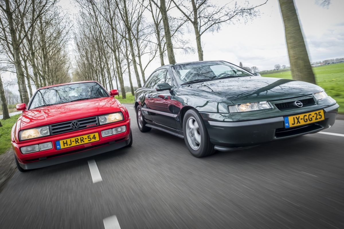 Volkswagen Corrado en Opel Calibra klassieke coupés