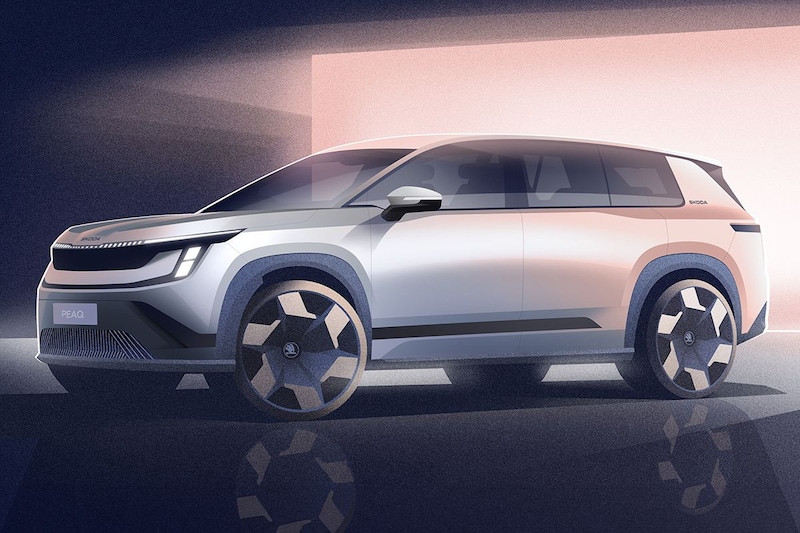 Skoda Peaq: nieuwe grote elektrische familie-SUV klaar voor debuut
