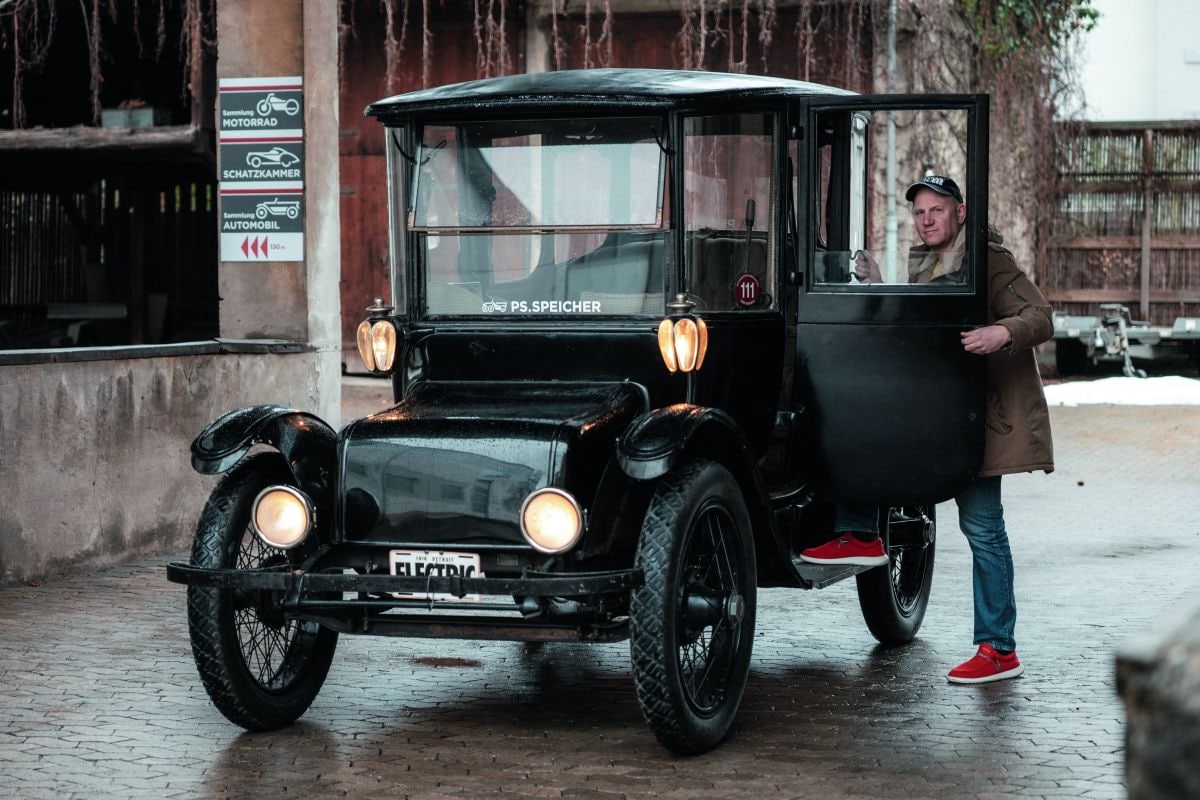 Detroit Electric Brougham auto van oma Duck