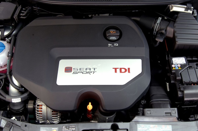 De TDI 'alles rood' kreeg in de kleinste auto waarin hij zat ook nog eens 10 pk extra