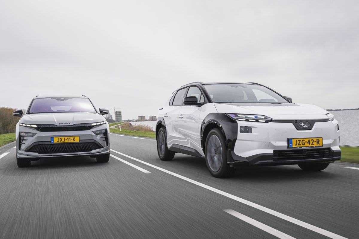 Skoda Enyaq RS Subaru Solterra dubbeltest 2026
