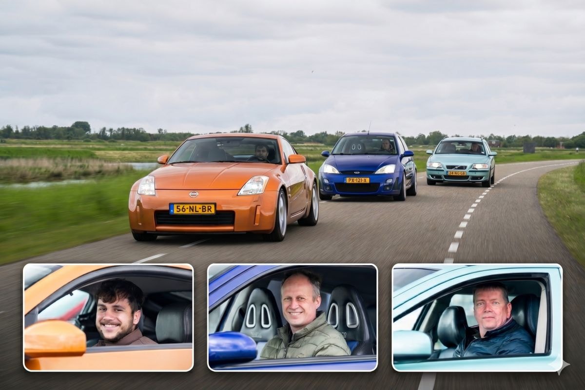 Drie liefhebbersauto's uit de jaren nul