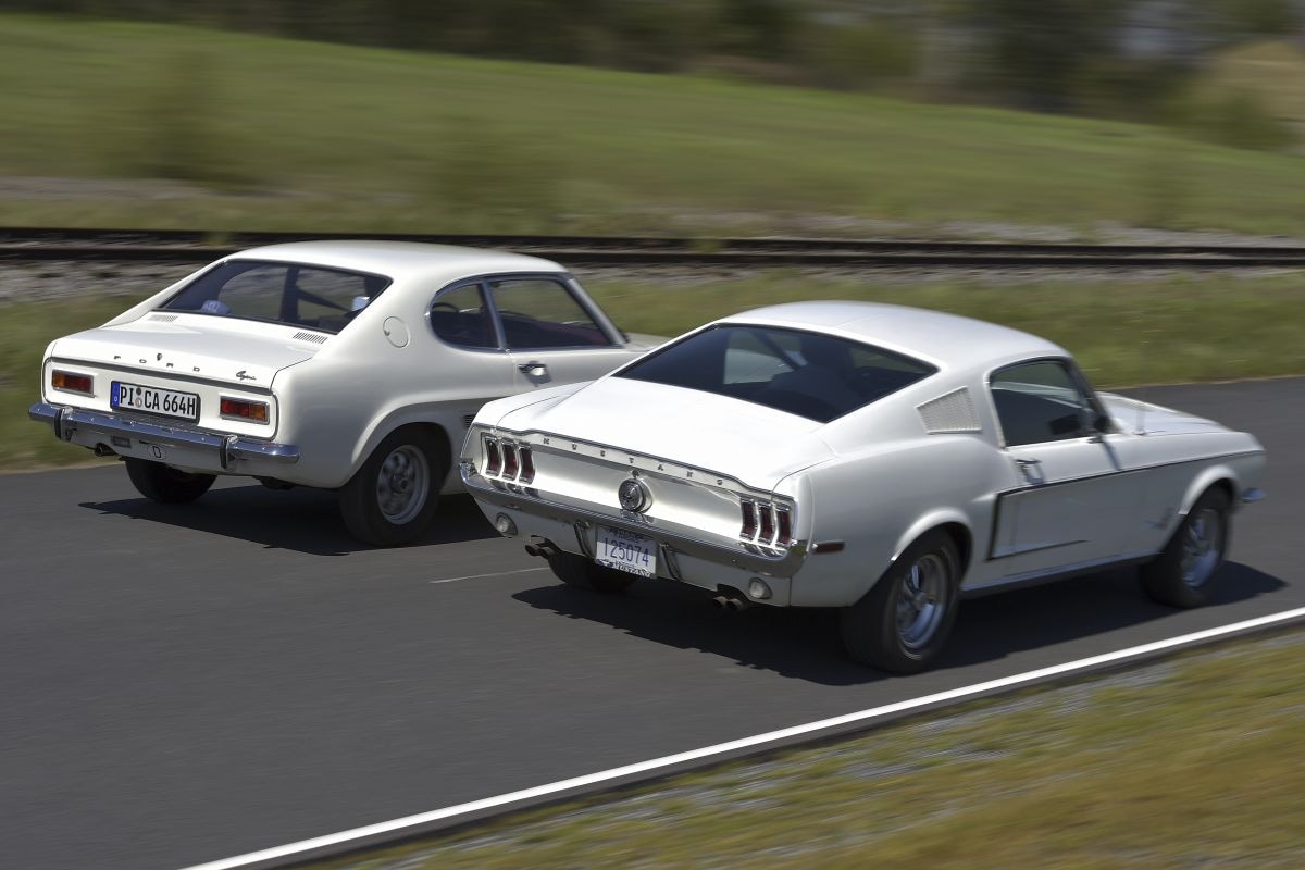 Ford Capri en Ford Mustang