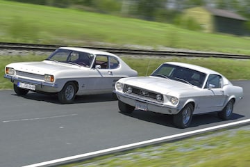Ford Capri en Ford Mustang