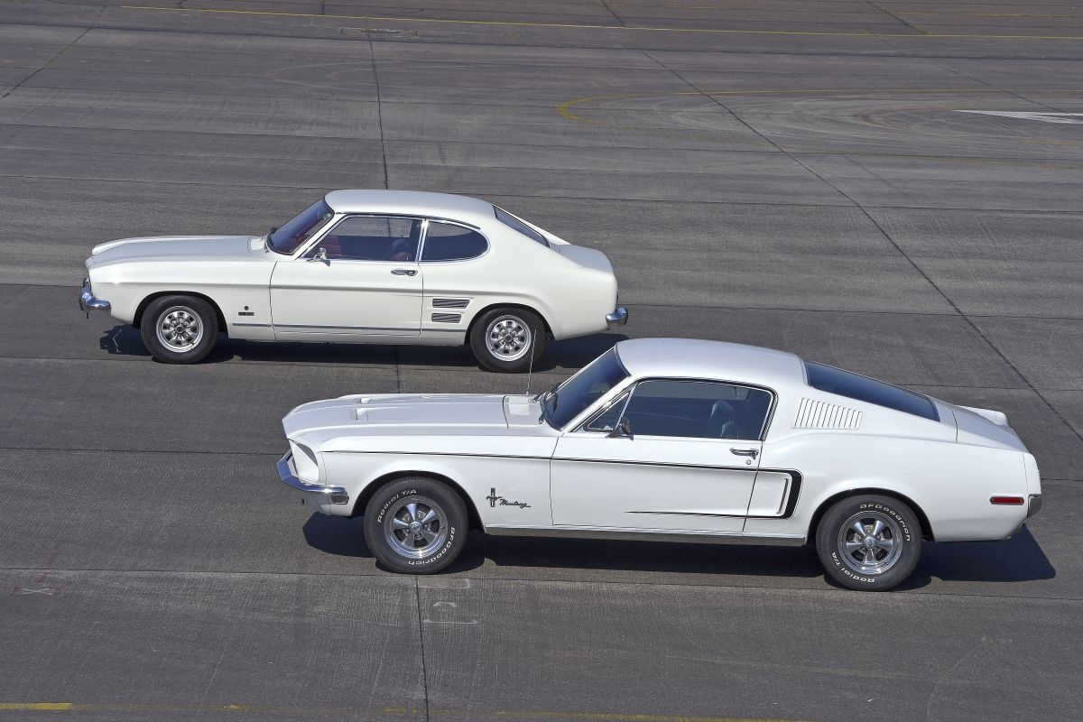 Ford Capri en Ford Mustang