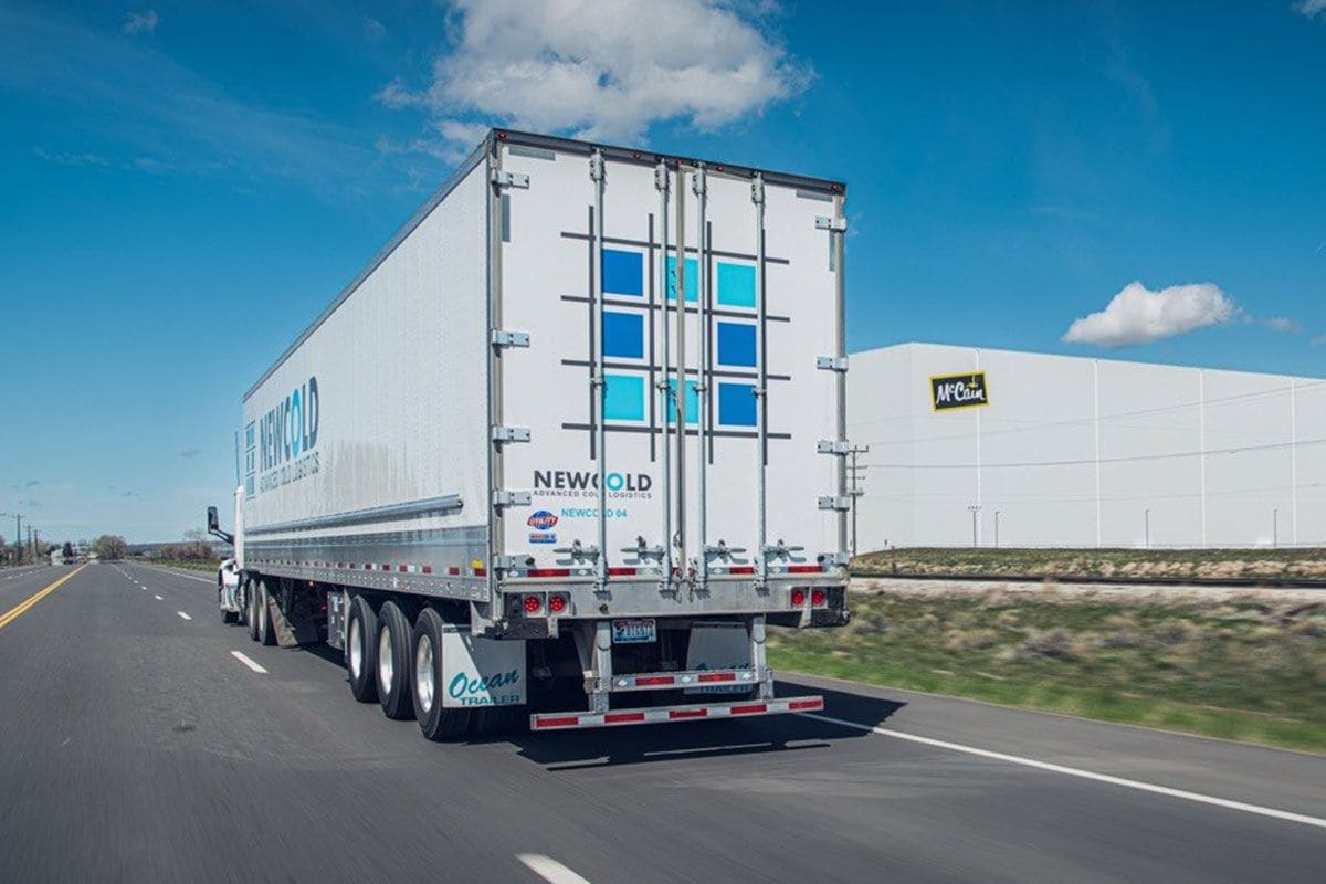 Amerikaanse vrachtwagen Newcold Amerika