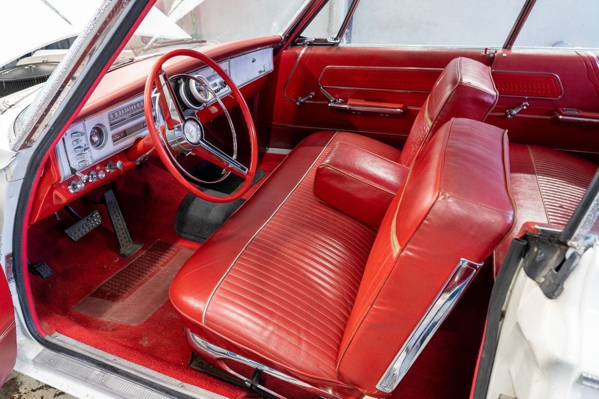 Dodge Polara op de rollenbank