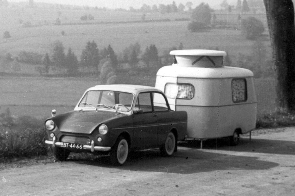 Daf met caravan