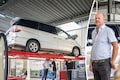 Toyota Previa in klokje rond