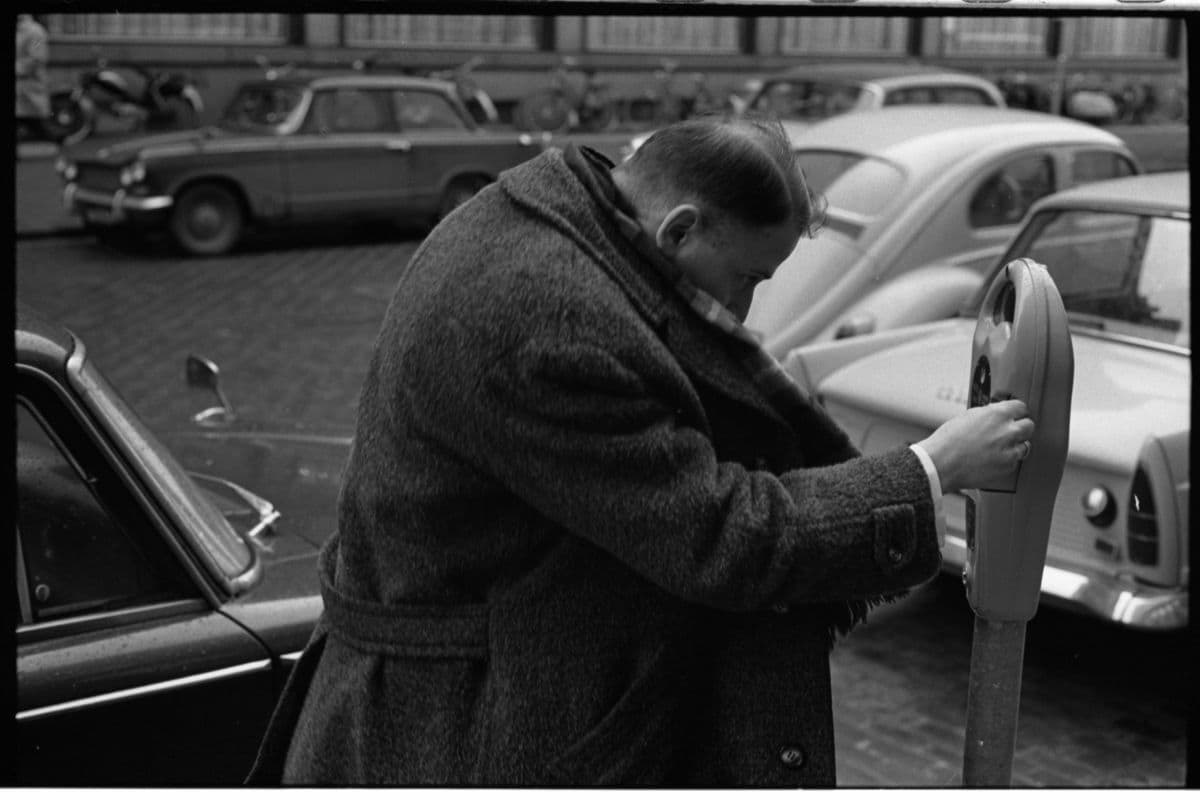 Foto oude parkeermeter