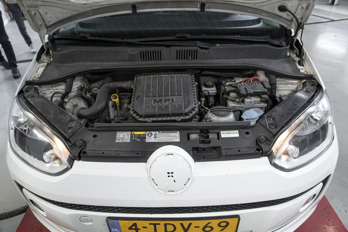 Volkswagen Up in klokje rond