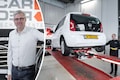 Volkswagen Up in klokje rond