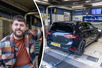 Volkswagen Golf R op de rollenbank